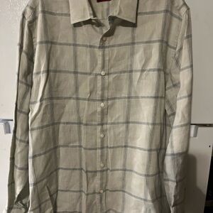 Men's‎ gray Checkered Shirt